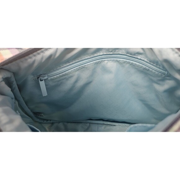 Vera Bradley Saddle Turnlock Crossbody Shoulder Bag Multicolor Gingham Plaid - Picture 9 of 11